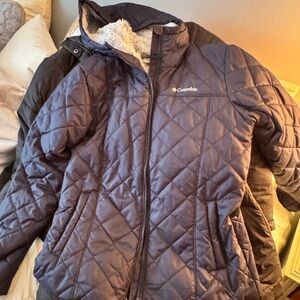 Columbia Women's Quilted Ski Jacket - Dark Blue